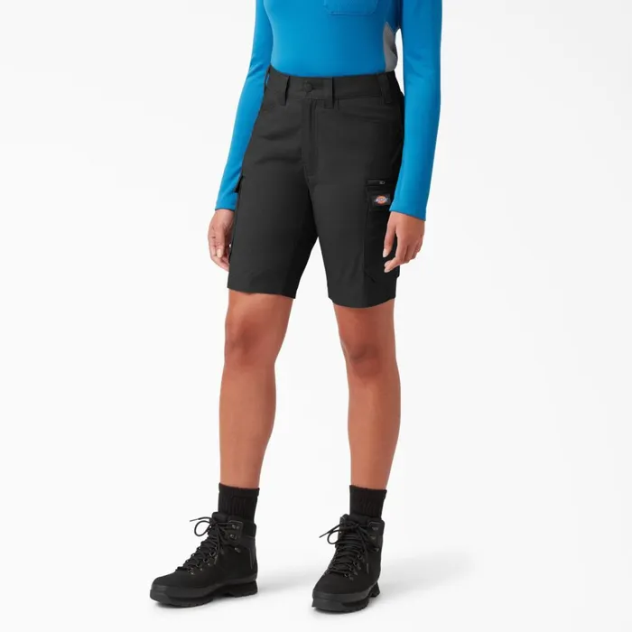 Women039s TempiQ 365 Shorts 9034 Black Black bkx Women Dickies Cargo