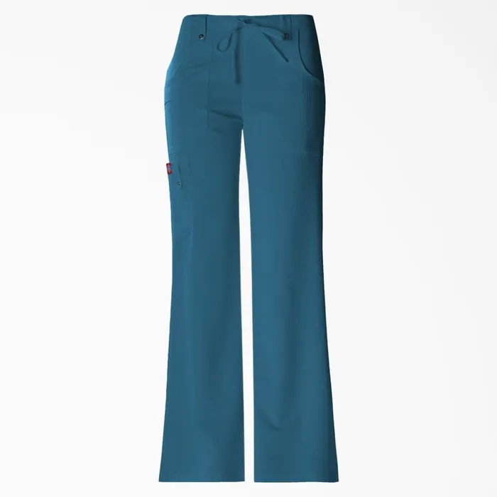 Women039s Xtreme Stretch Flare Leg Cargo Scrub Pants Caribbean Blue Caribbean Blue crb Women Dickies Scrubs Women039s Xtreme Stretch Flare Leg Cargo Scrub Pants Caribbean Blue Caribbean Blue crb Women Dickies Scrubs