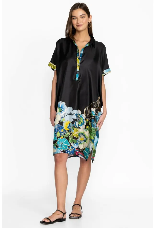 Women Araia Twill Short Dress Multi Johnny Was Dresses