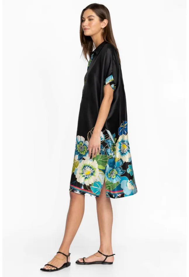 Women Araia Twill Short Dress Multi Johnny Was Dresses