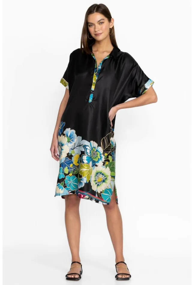 Women Araia Twill Short Dress Multi Johnny Was Dresses