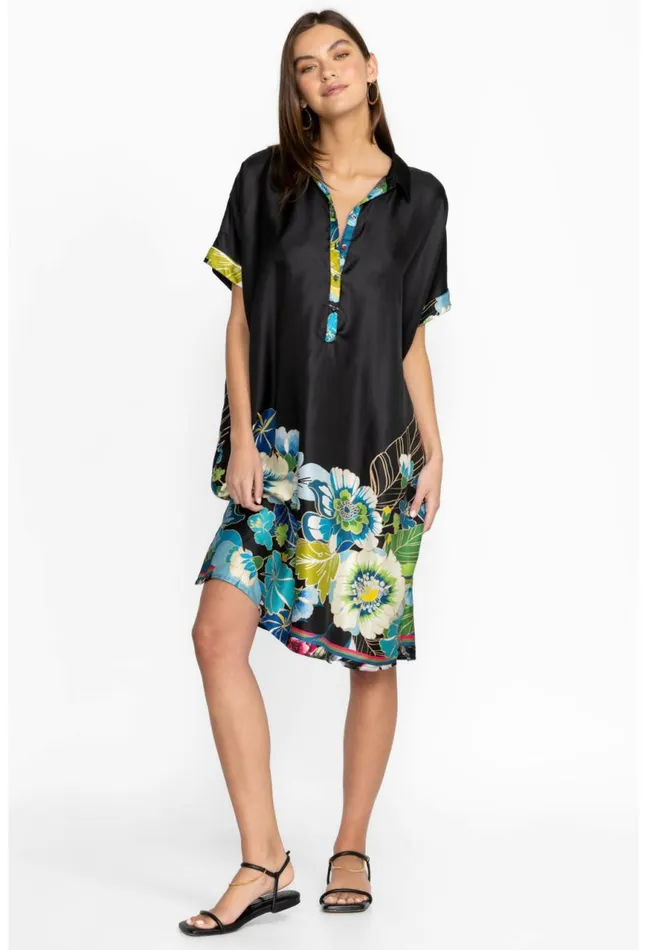 Women Araia Twill Short Dress Multi Johnny Was Dresses