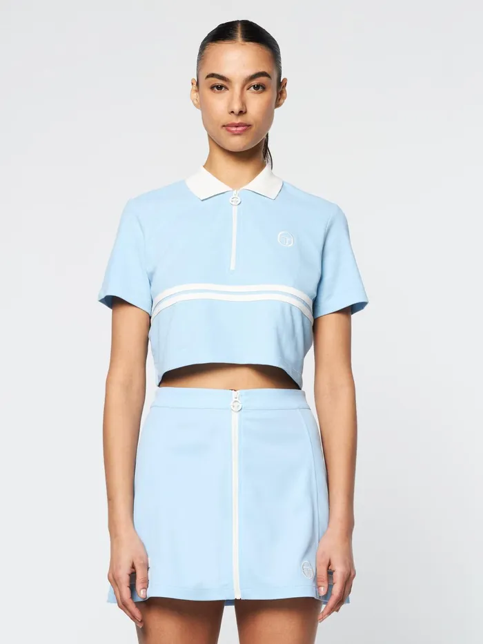 Women Athleisure Sergio Tacchini Miss Supermac Polo Clear Sky