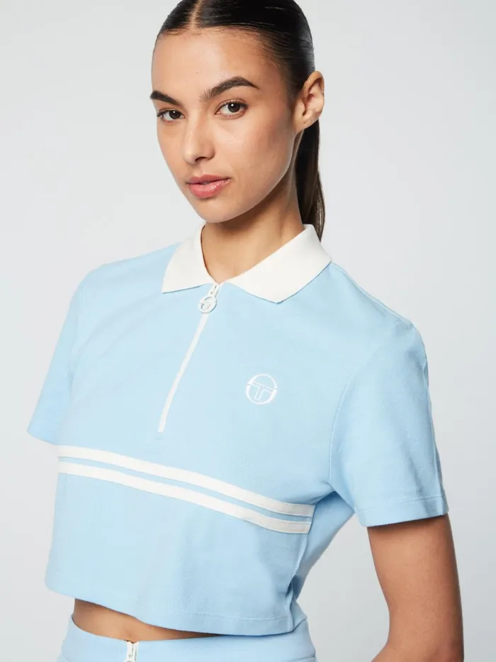 Women Athleisure Sergio Tacchini Miss Supermac Polo Clear Sky