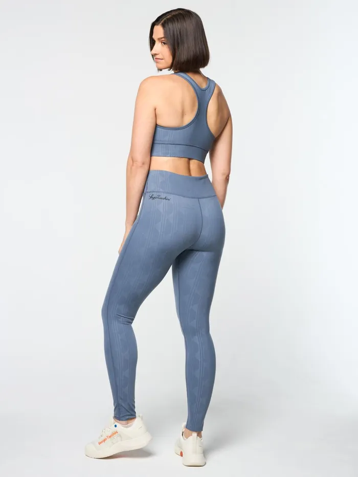 Women Athleisure Sergio Tacchini Viano Printed Sports Bra Grisaille