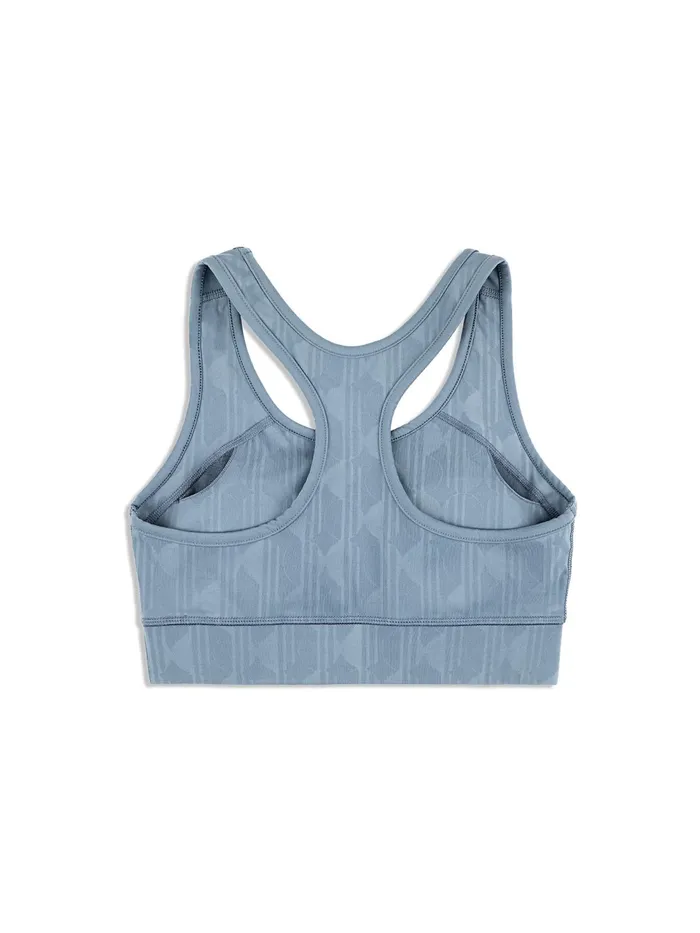 Women Athleisure Sergio Tacchini Viano Printed Sports Bra Grisaille