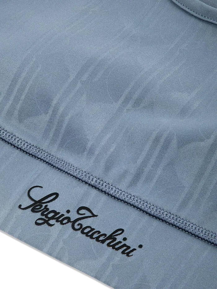 Women Athleisure Sergio Tacchini Viano Printed Sports Bra Grisaille