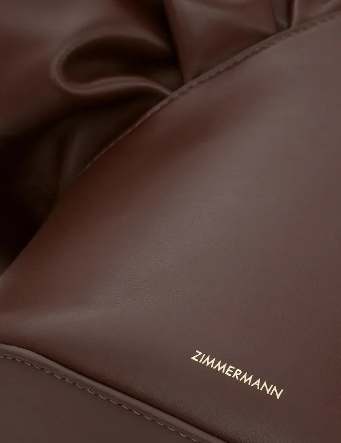 Women Bags Zimmermann Calyxe Bucket Dark Chocolate