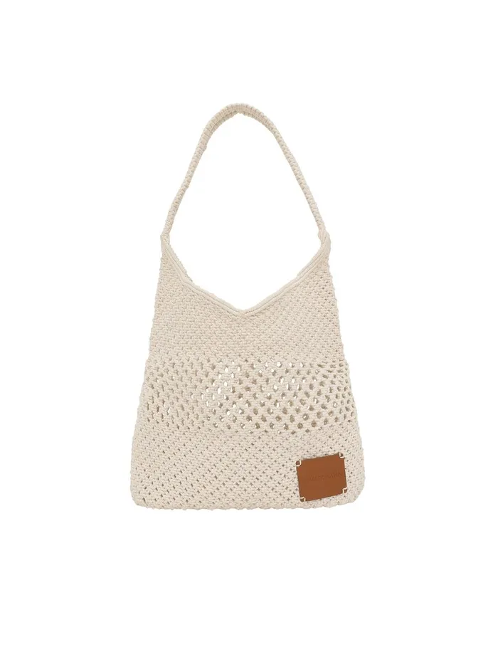Women Bags Zimmermann Crochet Hobo Off White