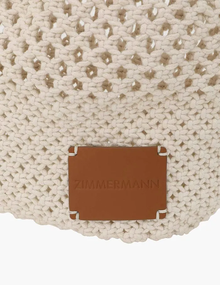 Women Bags Zimmermann Crochet Hobo Off White