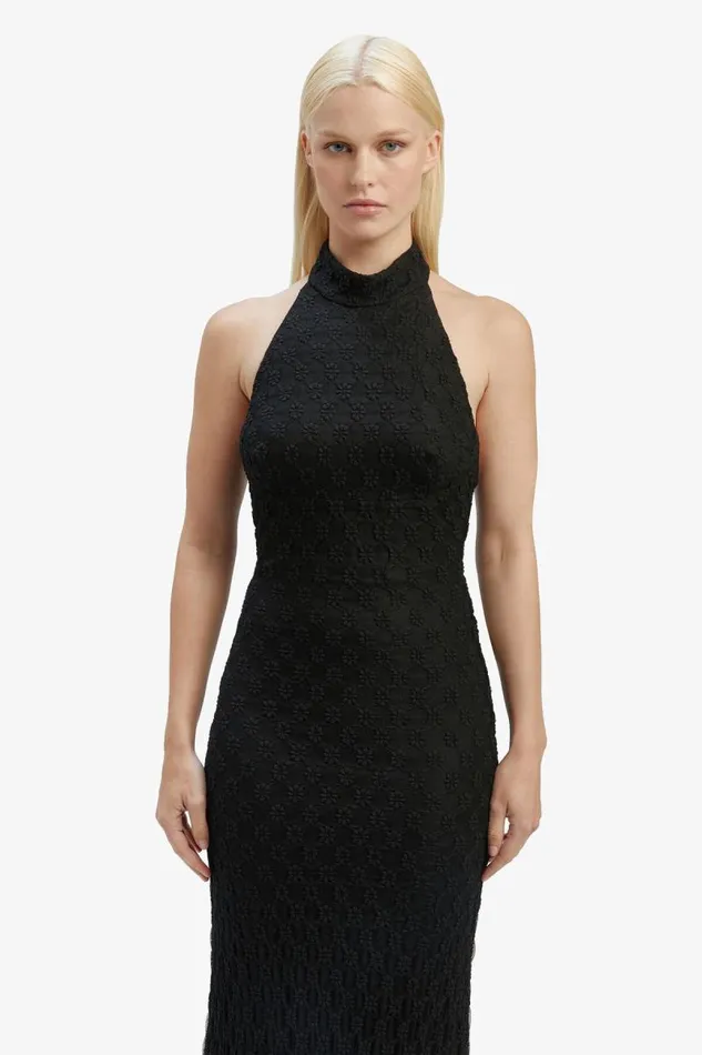 Women Bardot Day To Night Dresses Adoni Ola Lace Midi Dress In Black Women Bardot Day To Night Dresses Adoni Ola Lace Midi Dress In Black