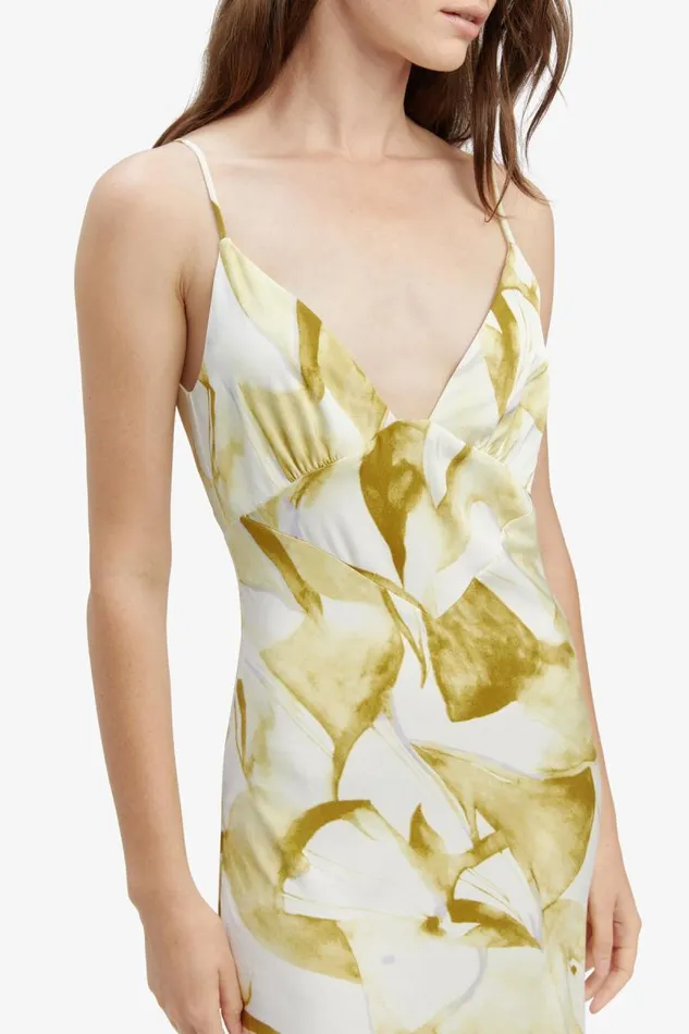 Women Bardot Day To Night Dresses Capri Printed Slip Dress In Green Fl Women Bardot Day To Night Dresses Capri Printed Slip Dress In Green Fl