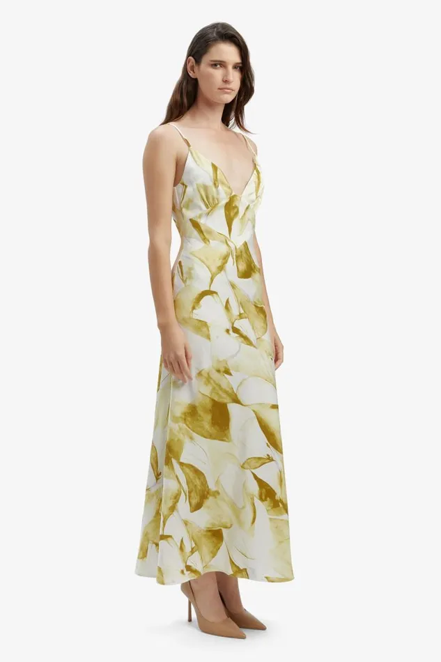 Women Bardot Day To Night Dresses Capri Printed Slip Dress In Green Fl Women Bardot Day To Night Dresses Capri Printed Slip Dress In Green Fl
