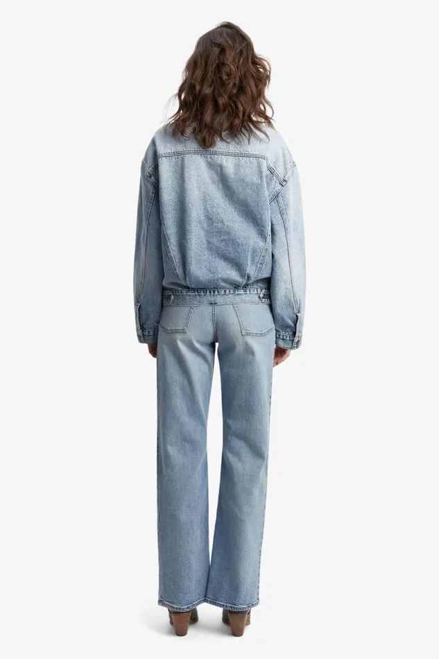 Women Bardot Denim Jackets Relaxed Denim Jacket In Vintage Women Bardot Denim Jackets Relaxed Denim Jacket In Vintage