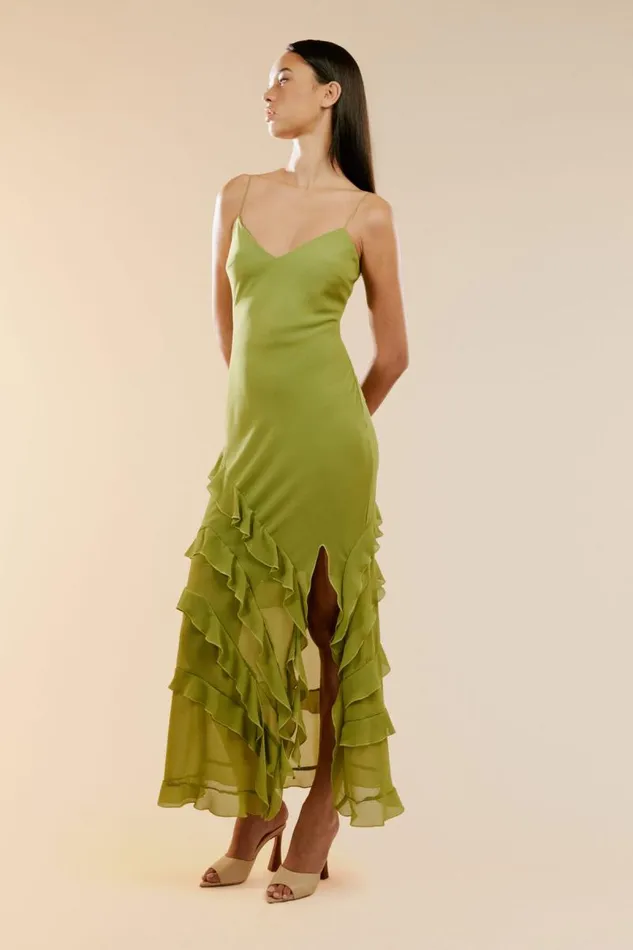 Women Bardot Occasion Dresses Cantara Maxi Dress In Applegreen