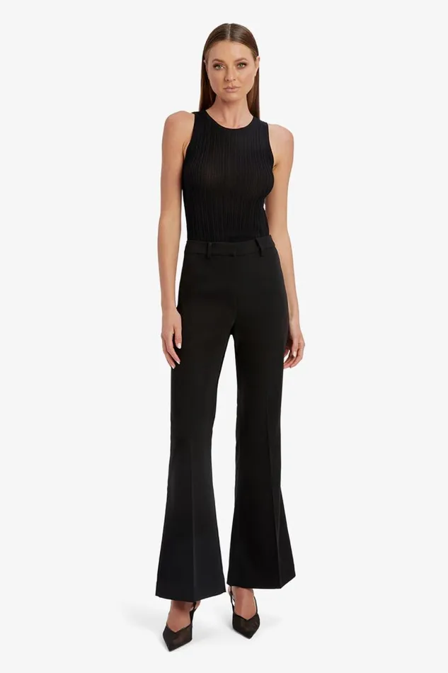 Women Bardot Pants Halifax Slim Flare Pant In Black Women Bardot Pants Halifax Slim Flare Pant In Black