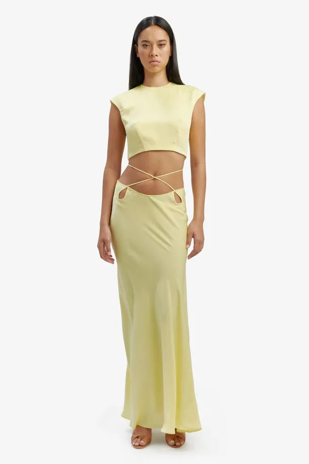 Women Bardot Skirts Marli Maxi Skirt In Canary Ylw Women Bardot Skirts Marli Maxi Skirt In Canary Ylw