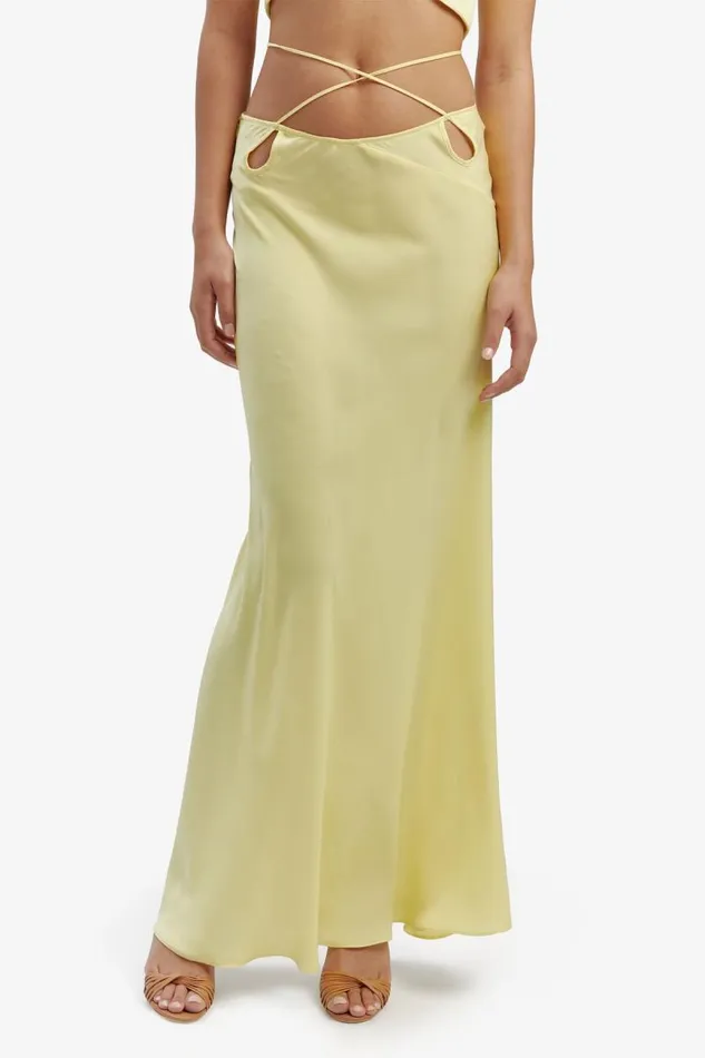 Women Bardot Skirts Marli Maxi Skirt In Canary Ylw Women Bardot Skirts Marli Maxi Skirt In Canary Ylw