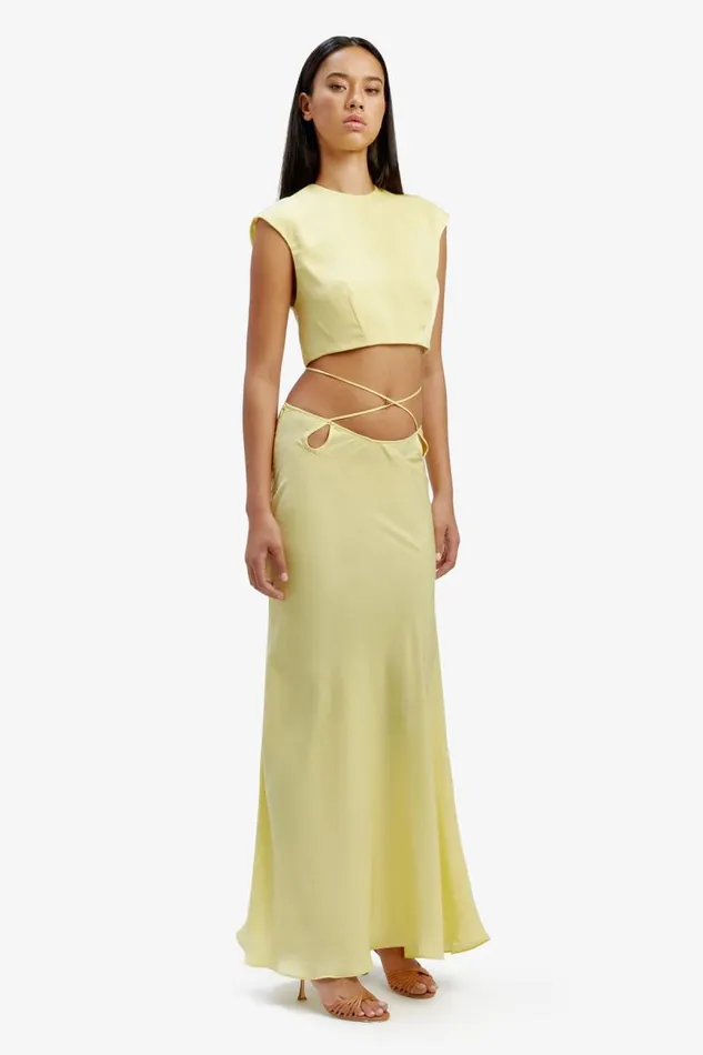 Women Bardot Skirts Marli Maxi Skirt In Canary Ylw Women Bardot Skirts Marli Maxi Skirt In Canary Ylw