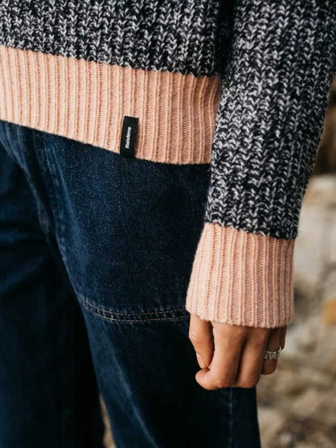 Women Baxter Jumper Navy Ecru Twistblush Finisterre Knitwear