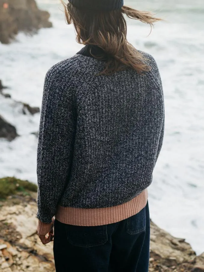 Women Baxter Jumper Navy Ecru Twistblush Finisterre Knitwear