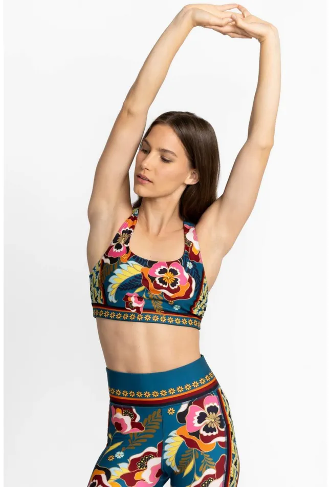 Women Bee Active Reversible Sports Bra Studio Johnny Was Active