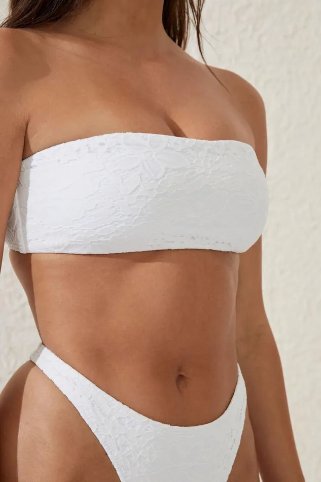 Women Bikinis Cotton On Bandeau Bikini Top Creamlace Women Bikinis Cotton On Bandeau Bikini Top Creamlace