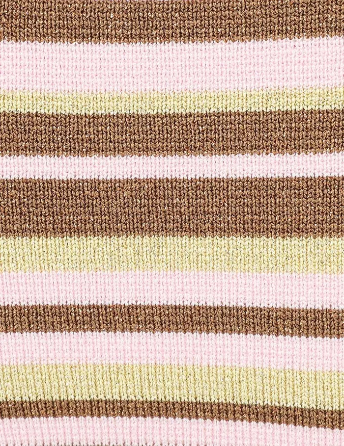 Women Bikinis Zimmermann Golden Knit Wrap Bikini Gold Multi Stripe