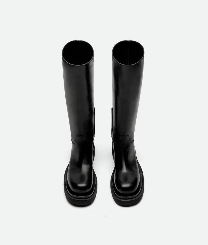 Women Bottega Veneta Boots Lug Boot Black