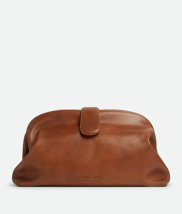 Women Bottega Veneta Clutch Maxi Lauren 1980 Light Wood