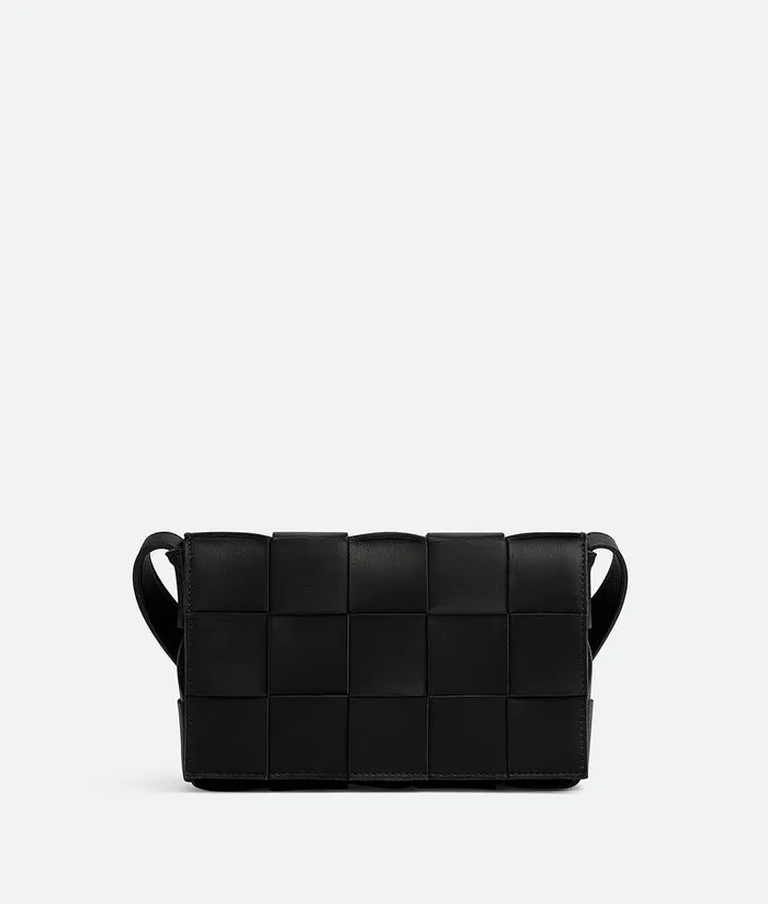 Women Bottega Veneta Crossbody Cassette Black