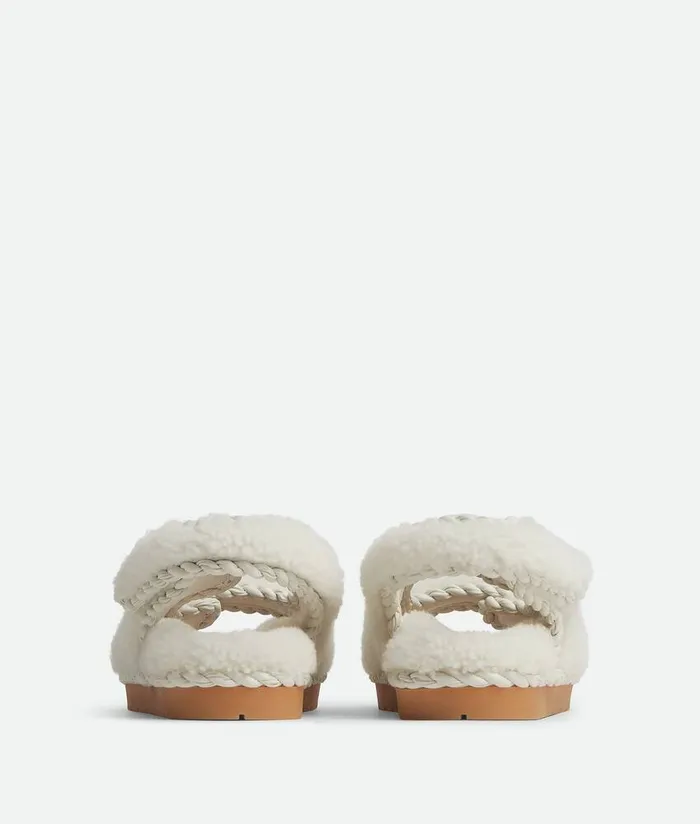 Women Bottega Veneta Flats Jack Flat Sandal Popcorn