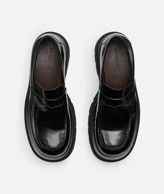 Women Bottega Veneta Flats Lug Loafer Black