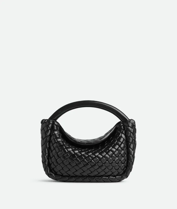 Women Bottega Veneta Handle Small Cobble Top Handle Black