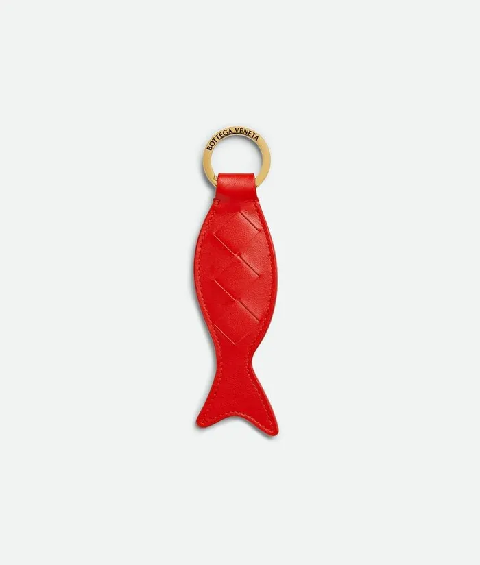 Women Bottega Veneta Key Rings Fish Keyring Tulip