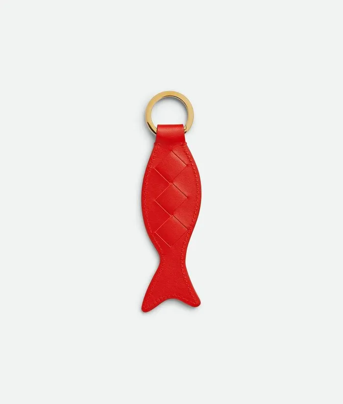 Women Bottega Veneta Key Rings Fish Keyring Tulip