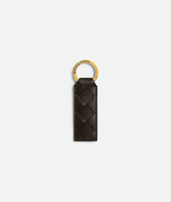 Women Bottega Veneta Key Rings Tab Key Ring Fondant