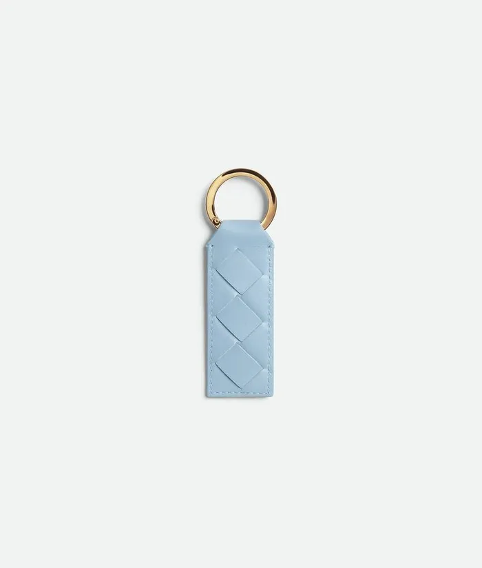 Women Bottega Veneta Key Rings Tab Key Ring Ice