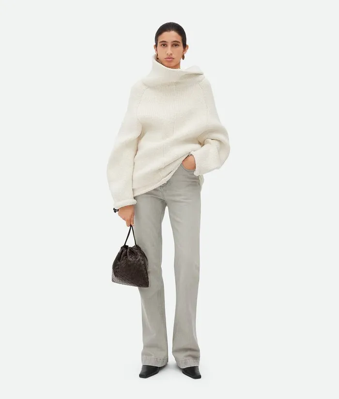 Women Bottega Veneta Mini Dustbag Fondant