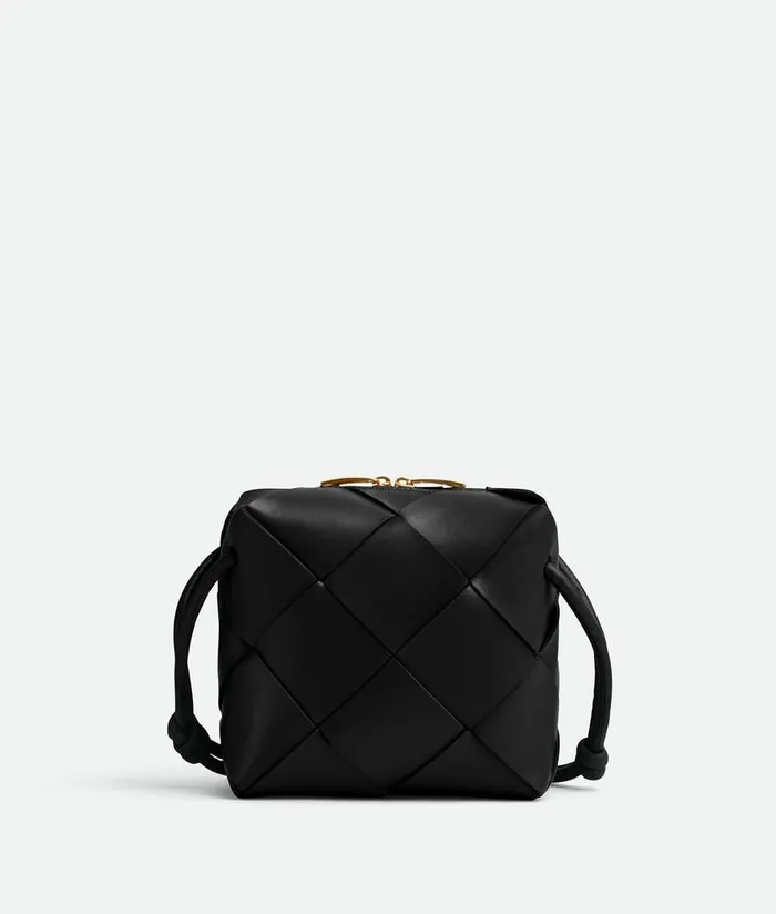 Women Bottega Veneta Mini Mini Cassette Camera Bag Black