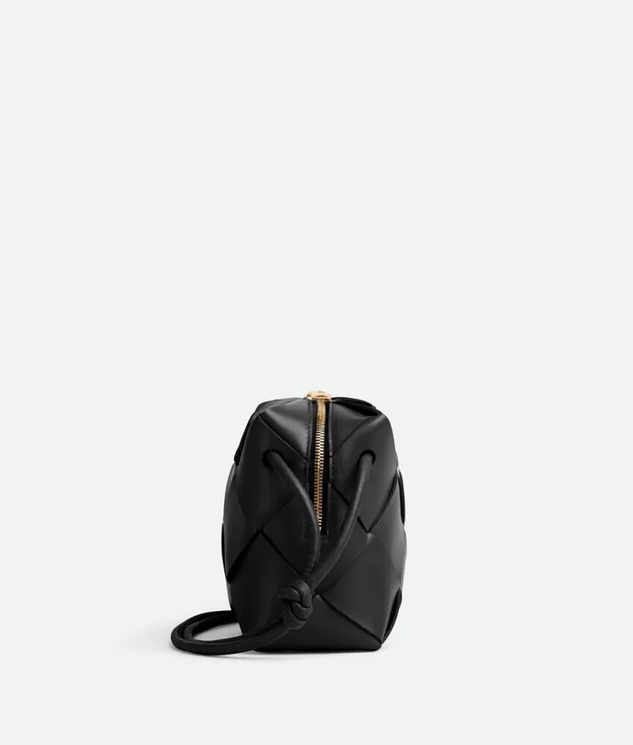 Women Bottega Veneta Mini Mini Cassette Camera Bag Black
