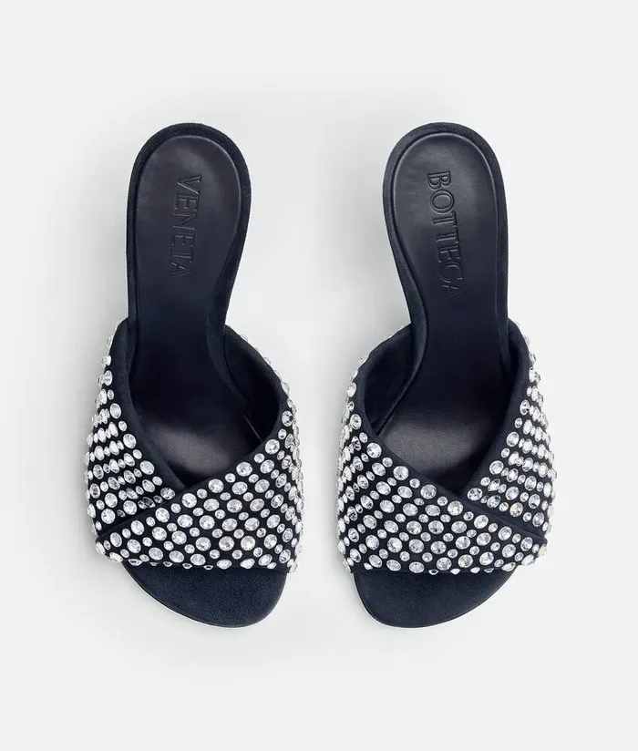 Women Bottega Veneta Sandals Blink Mule Shadow