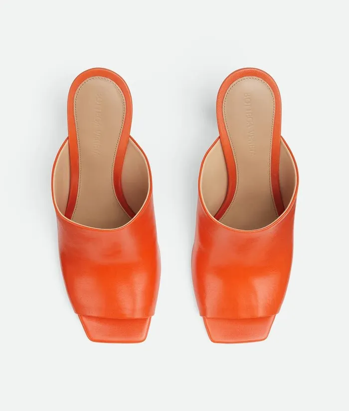 Women Bottega Veneta Sandals Knot Sandal New Orange