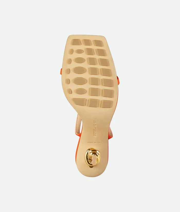 Women Bottega Veneta Sandals Knot Sandal New Orange