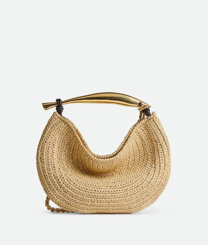 Women Bottega Veneta Shoulder Sardine Chain Naturalfondant