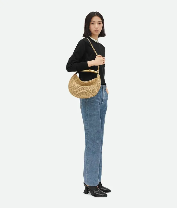 Women Bottega Veneta Shoulder Sardine Chain Naturalfondant