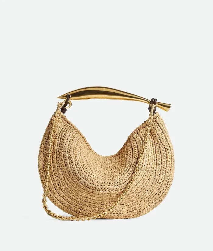 Women Bottega Veneta Shoulder Sardine Chain Naturalfondant