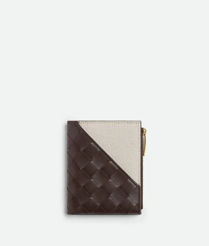 Women Bottega Veneta Small Wallets Intrecciato Diagonal Small BiFold Wallet Fondantnatural Women Bottega Veneta Small Wallets Intrecciato Diagonal Small BiFold Wallet Fondantnatural
