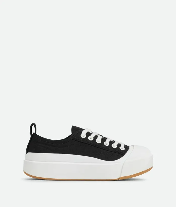 Women Bottega Veneta Sneakers Vulcan Platform Sneaker Black White