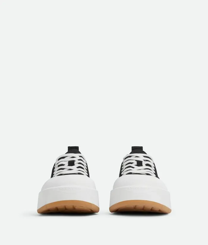 Women Bottega Veneta Sneakers Vulcan Platform Sneaker Black White